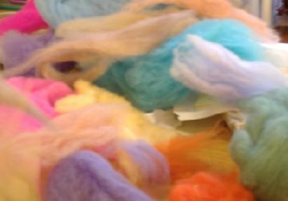 making coloured wool